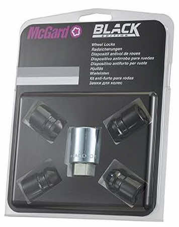 1/2" x 20 Slotmoeren Zwart McGard